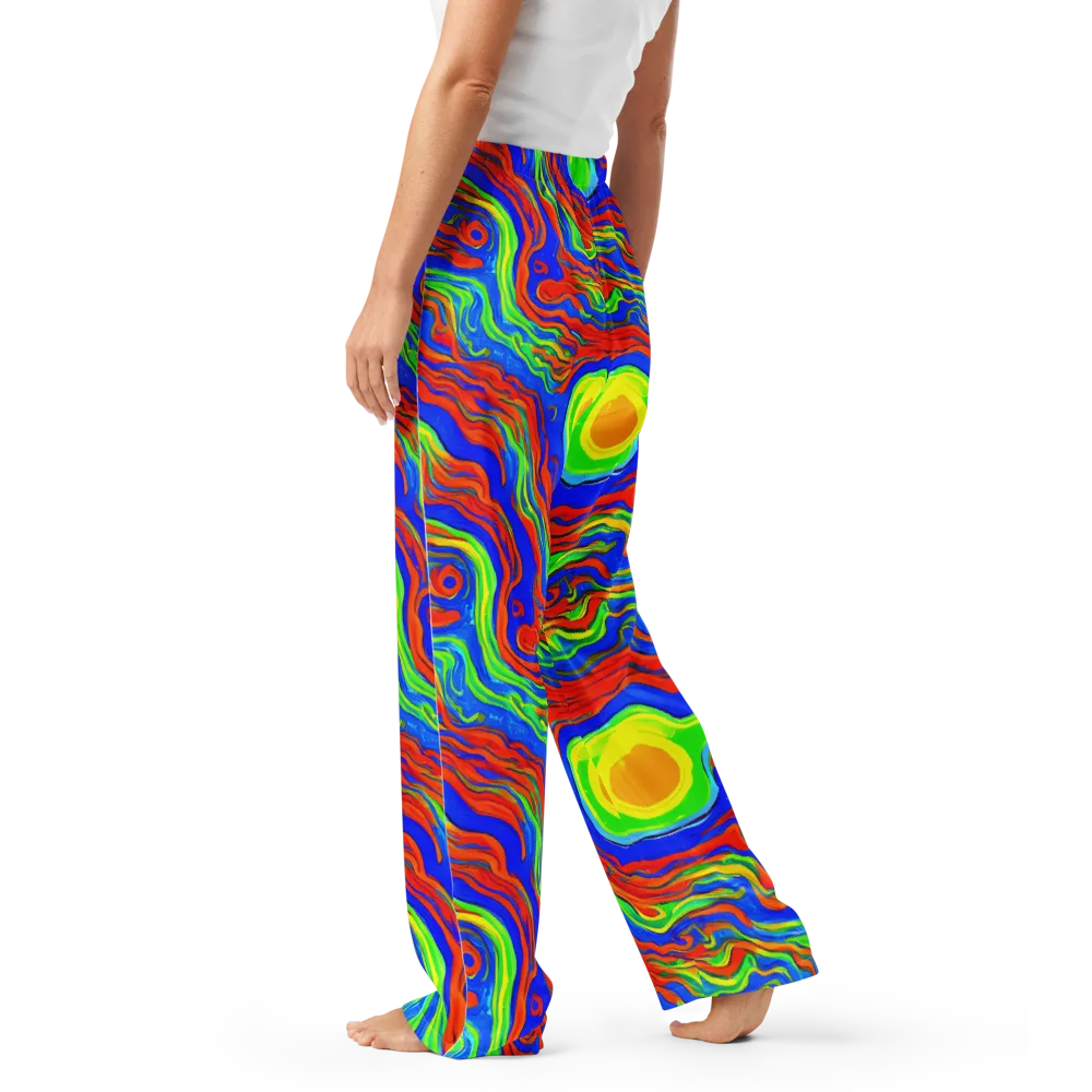 Citrus Maelstrom on Women's Pajama Pants — Left