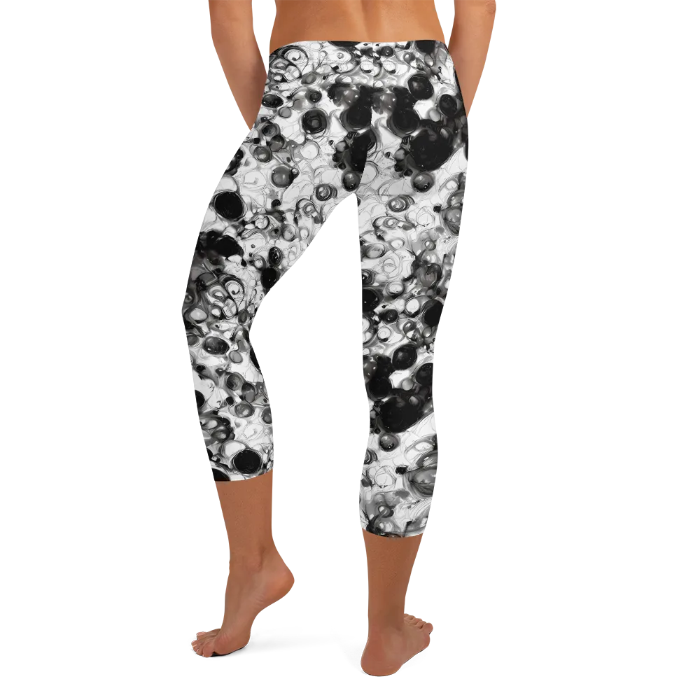 Eclipse Garden on Capri Leggings — Back