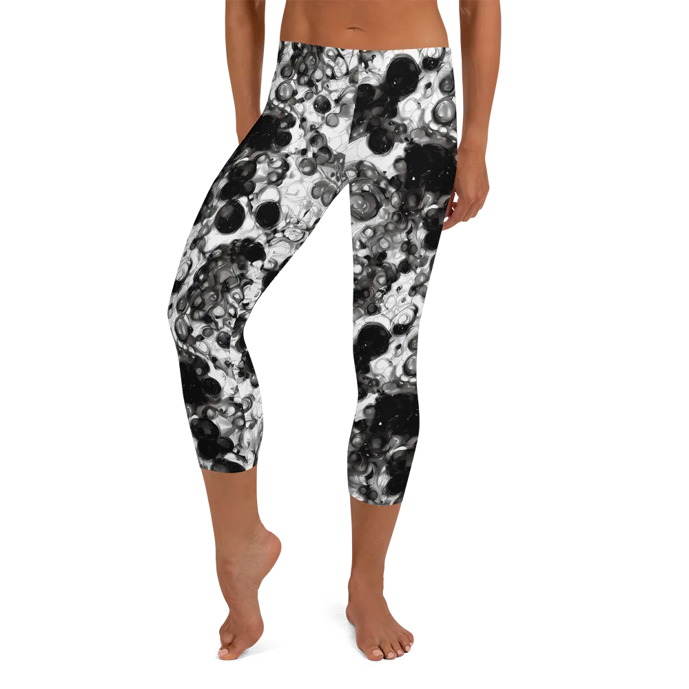 Eclipse Garden on Capri Leggings — Front