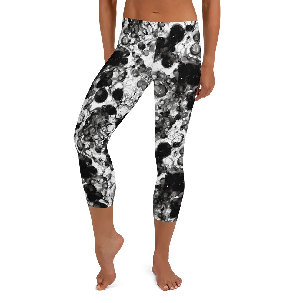 Eclipse Garden on Capri Leggings — Front