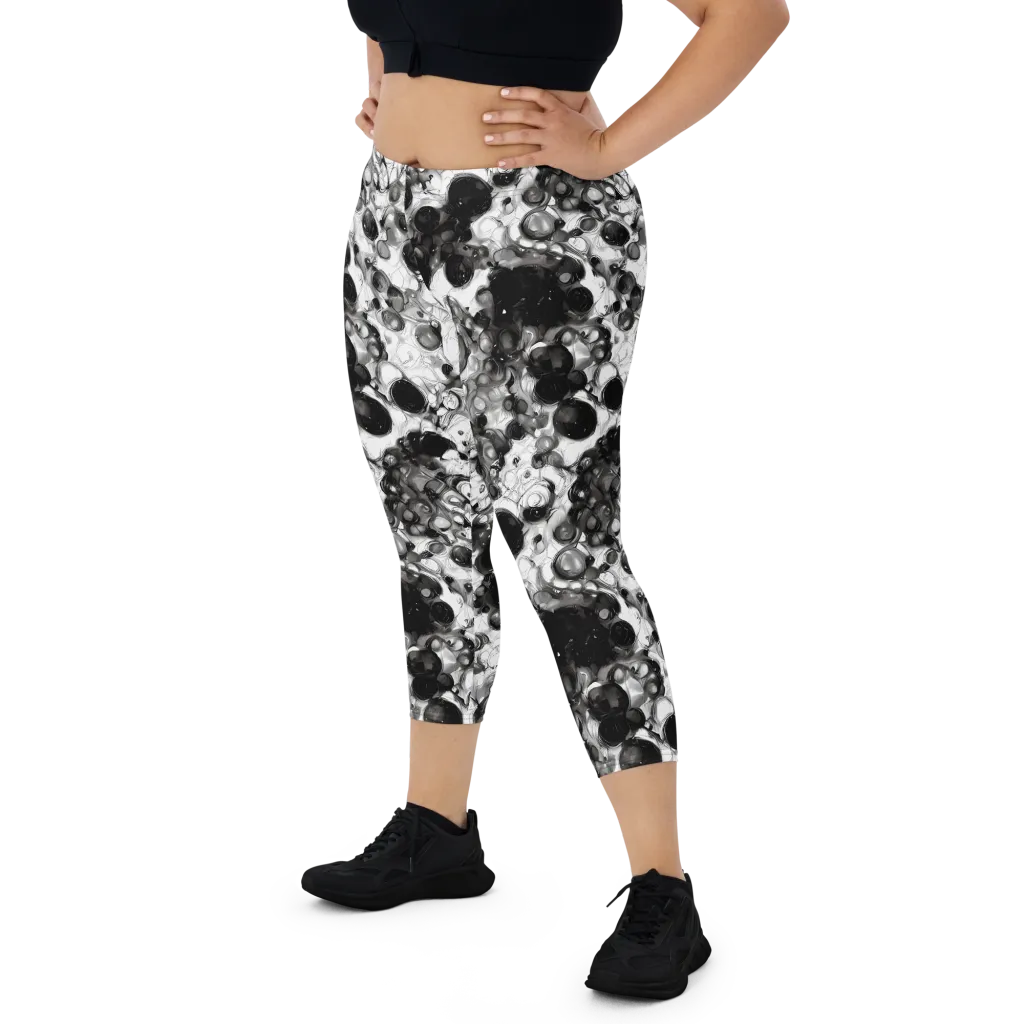 Eclipse Garden on Capri Leggings — Front