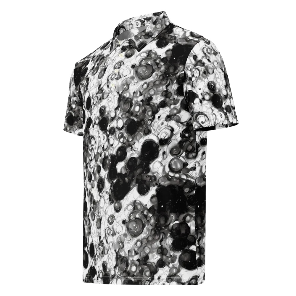 Eclipse Garden on Men's Slim Fit Polo Shirt — Left Front