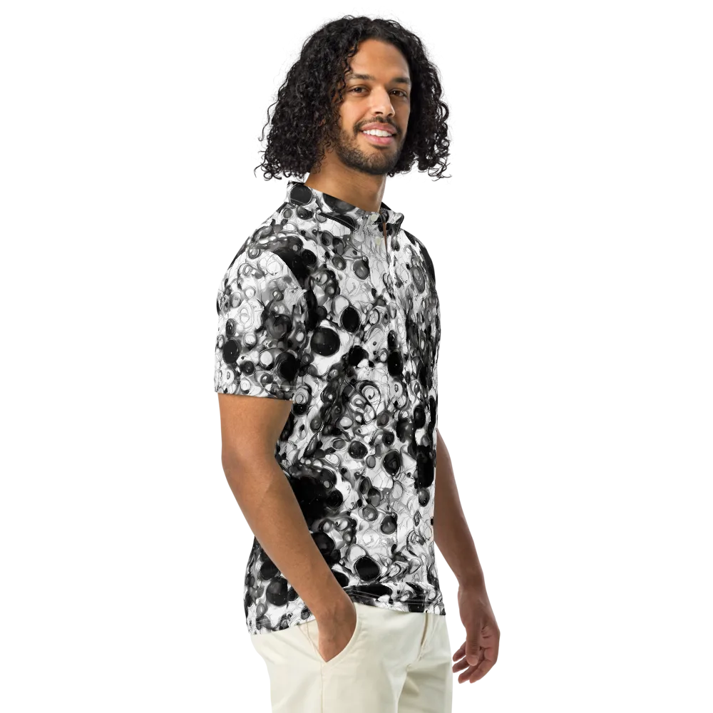 Eclipse Garden on Men's Slim Fit Polo Shirt — Right Front