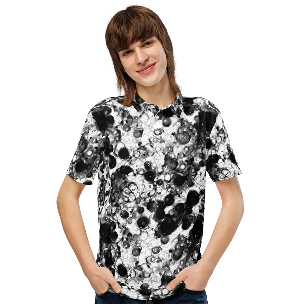 Eclipse Garden on Men's Slim Fit Polo Shirt — Front