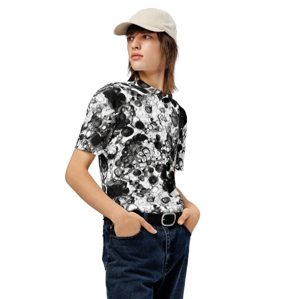 Eclipse Garden on Men's Slim Fit Polo Shirt — Right Front