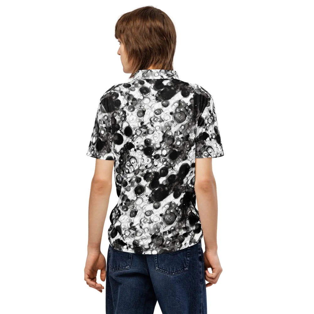 Eclipse Garden on Men's Slim Fit Polo Shirt — Back