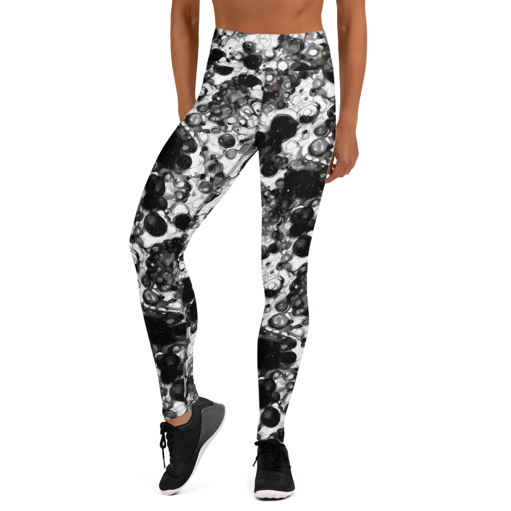 Eclipse Garden on Yoga Leggings — Front