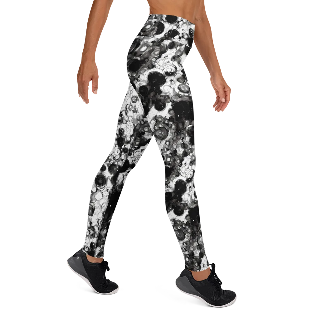 Eclipse Garden on Yoga Leggings — Right