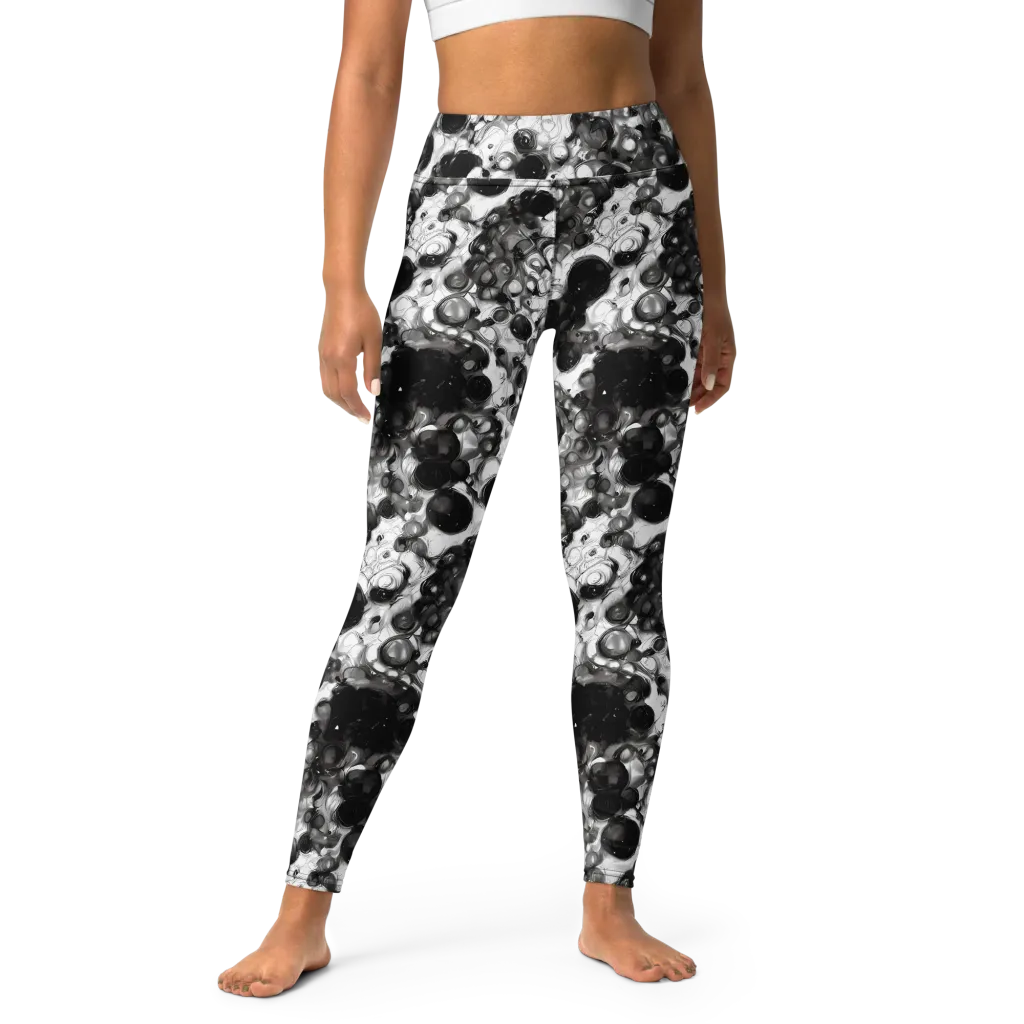 Eclipse Garden on Yoga Leggings — Front