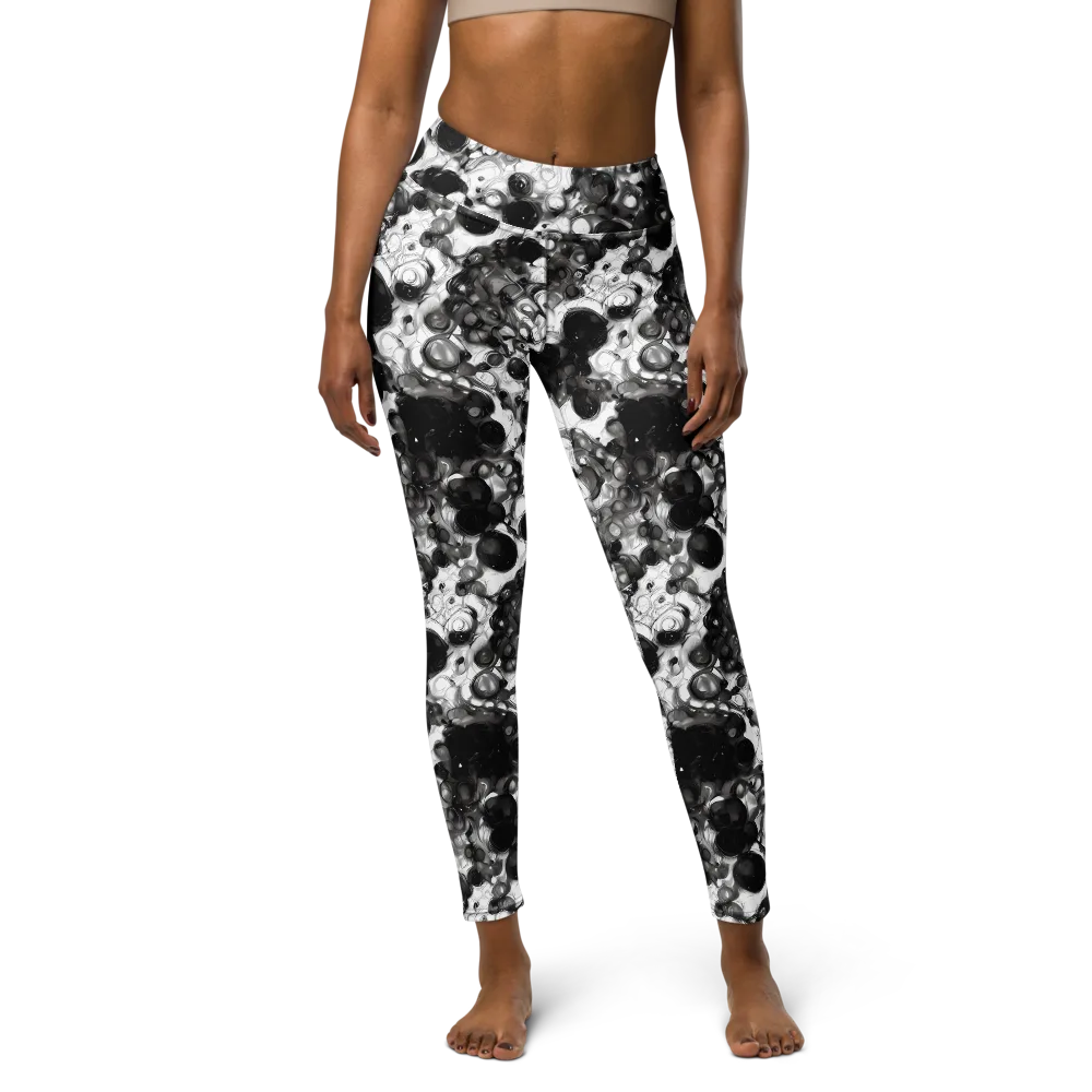 Eclipse Garden on Yoga Leggings — Front
