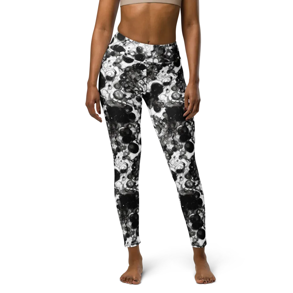 Eclipse Garden on Yoga Leggings — Front