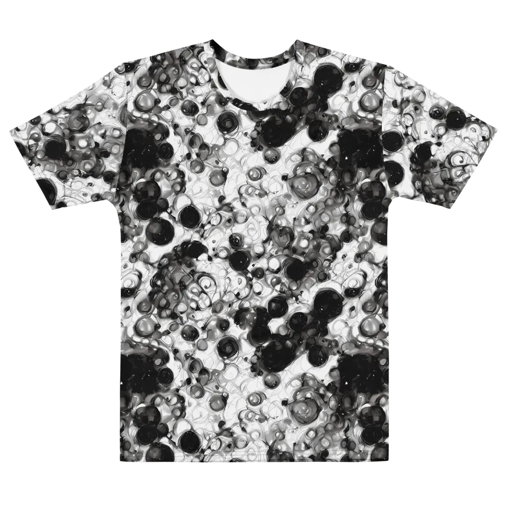 Eclipse Garden on Men's Cotton Crew Neck T-Shirt — Front