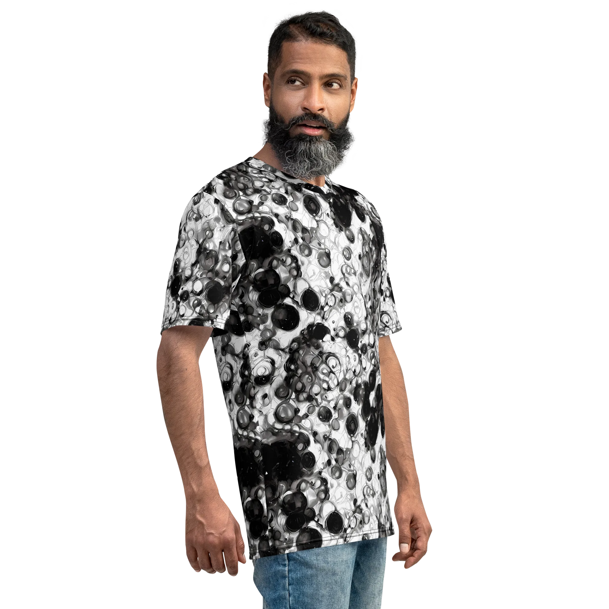 Eclipse Garden on Men's Crew Neck T-Shirt — Right