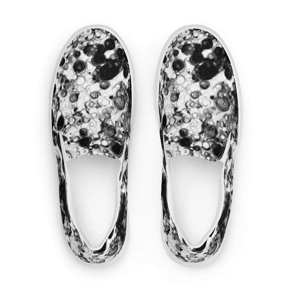 Eclipse Garden on Men's Slip-On Canvas Shoes — Front
