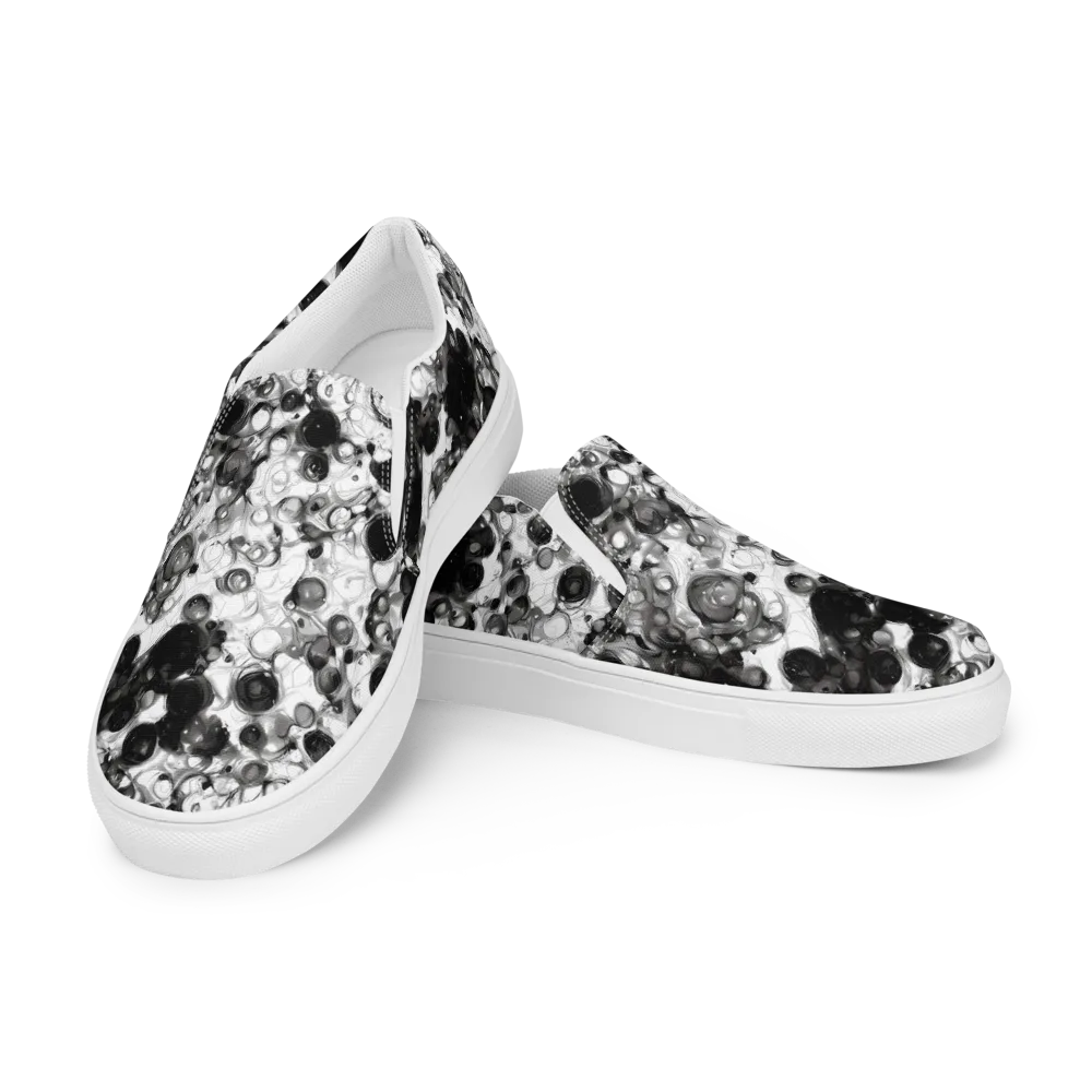 Eclipse Garden on Men's Slip-On Canvas Shoes — Left Front