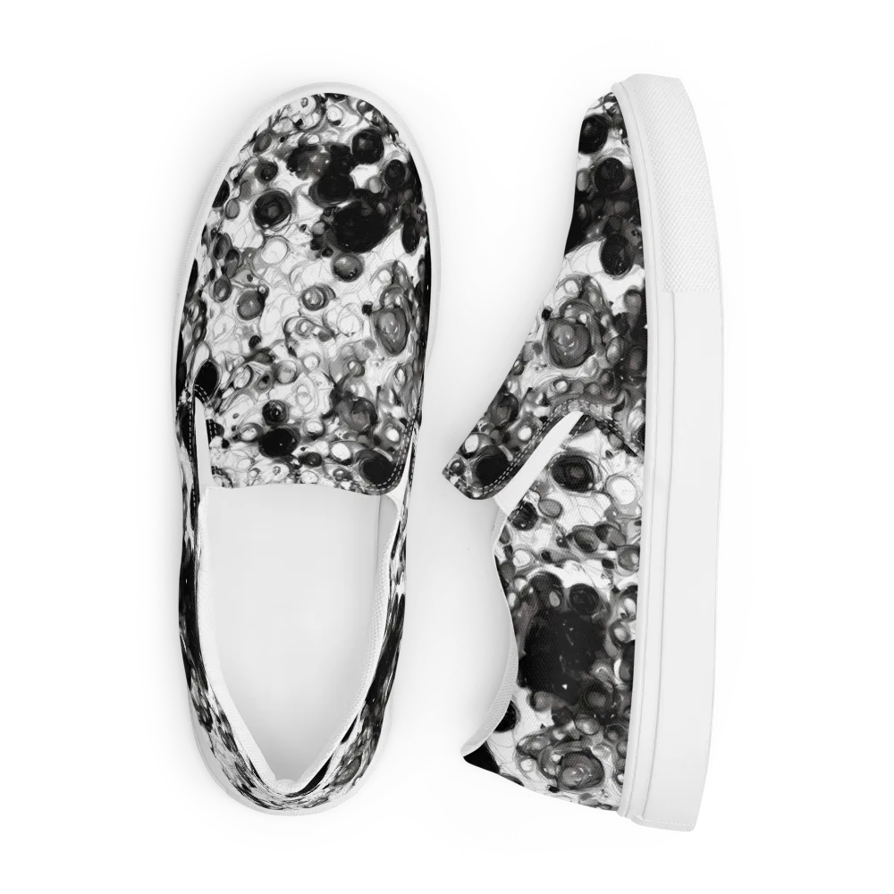 Eclipse Garden on Men's Slip-On Canvas Shoes — Front