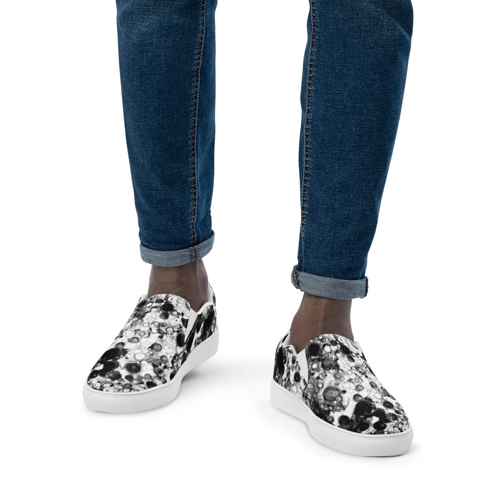 Eclipse Garden on Men's Slip-On Canvas Shoes — Front
