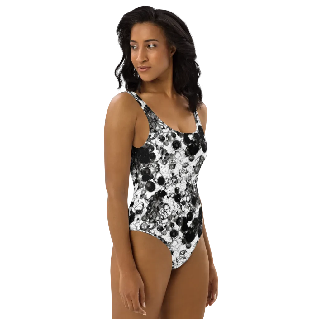 Eclipse Garden on One-Piece Swimsuit — Right