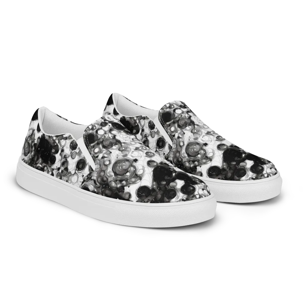 Eclipse Garden on Women's Slip-On Canvas Shoes — Right Front