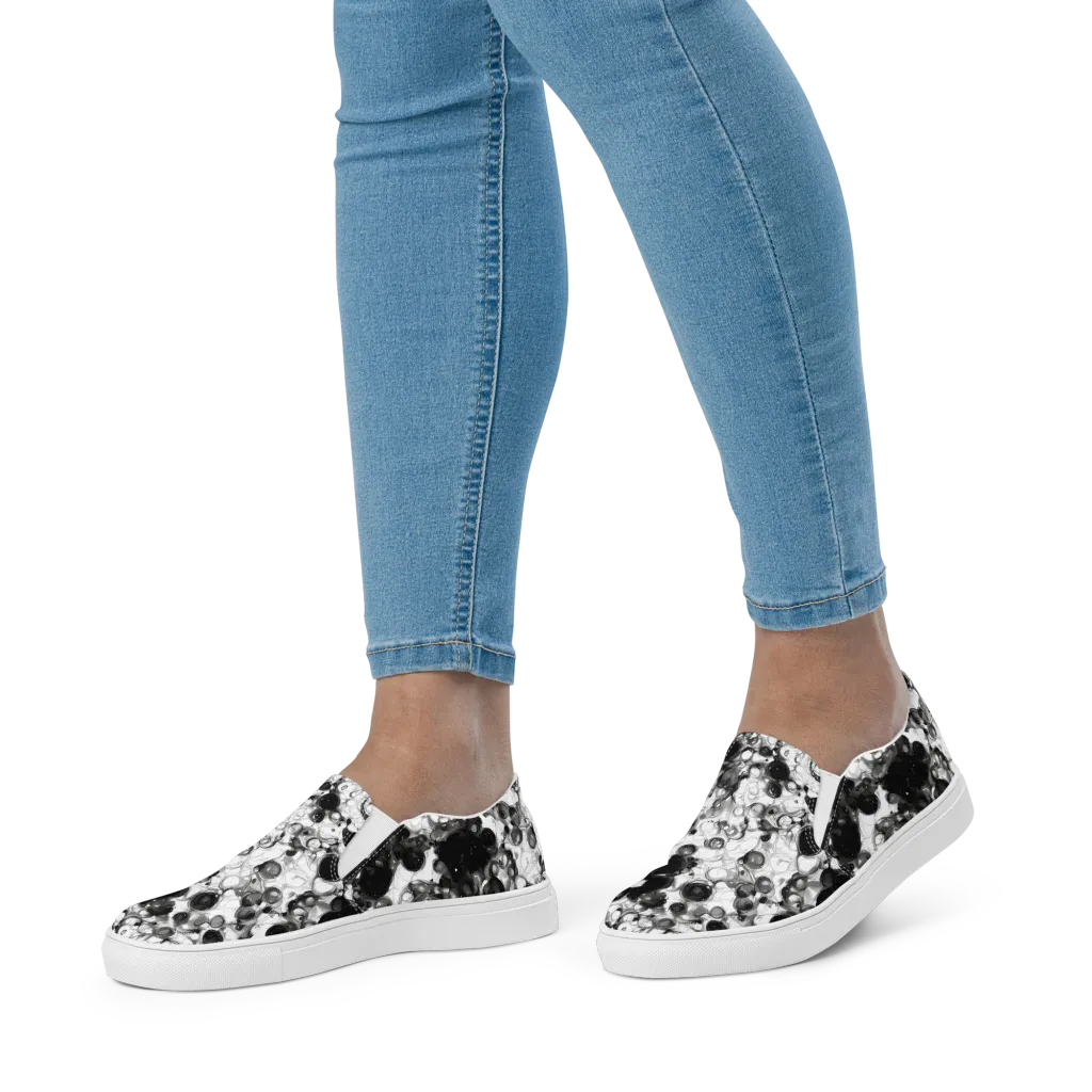 Eclipse Garden on Women's Slip-On Canvas Shoes — Front