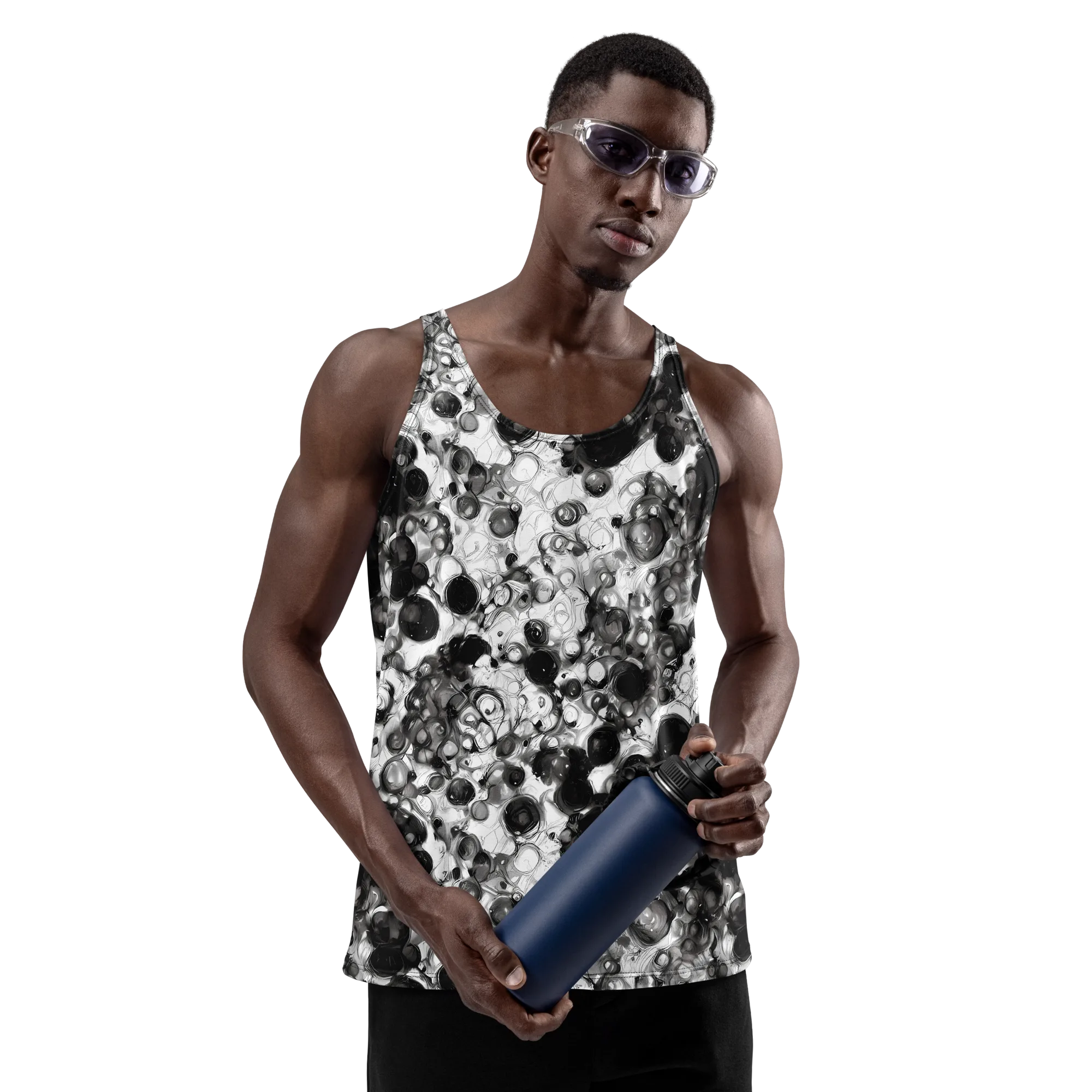 Eclipse Garden on Men's Tank Top — Front