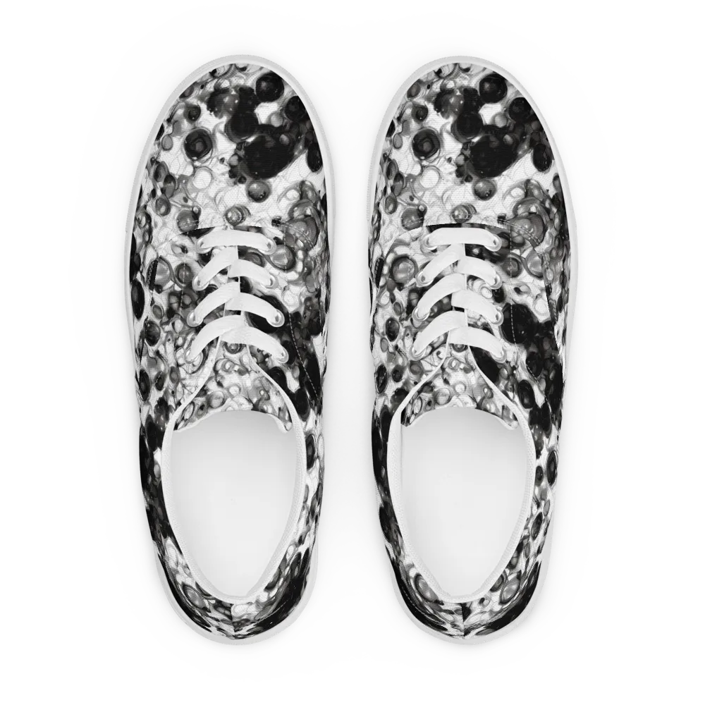 Eclipse Garden on Men's Lace-Up Canvas Shoes — Front
