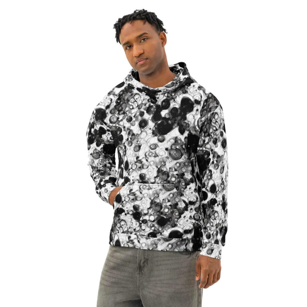Eclipse Garden on Cotton Hoodie — Left Front