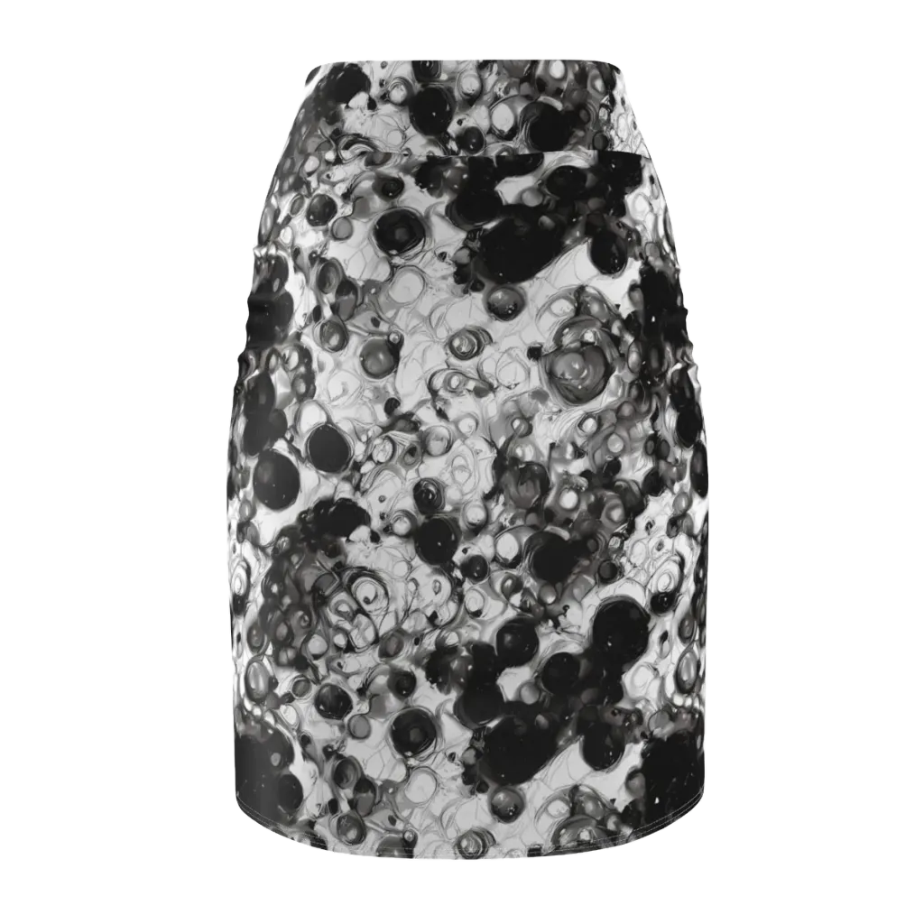 Eclipse Garden on Pencil Skirt — Back