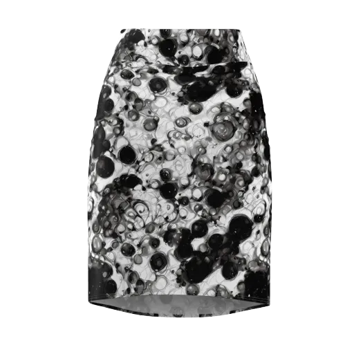 Eclipse Garden on a Pencil Skirt