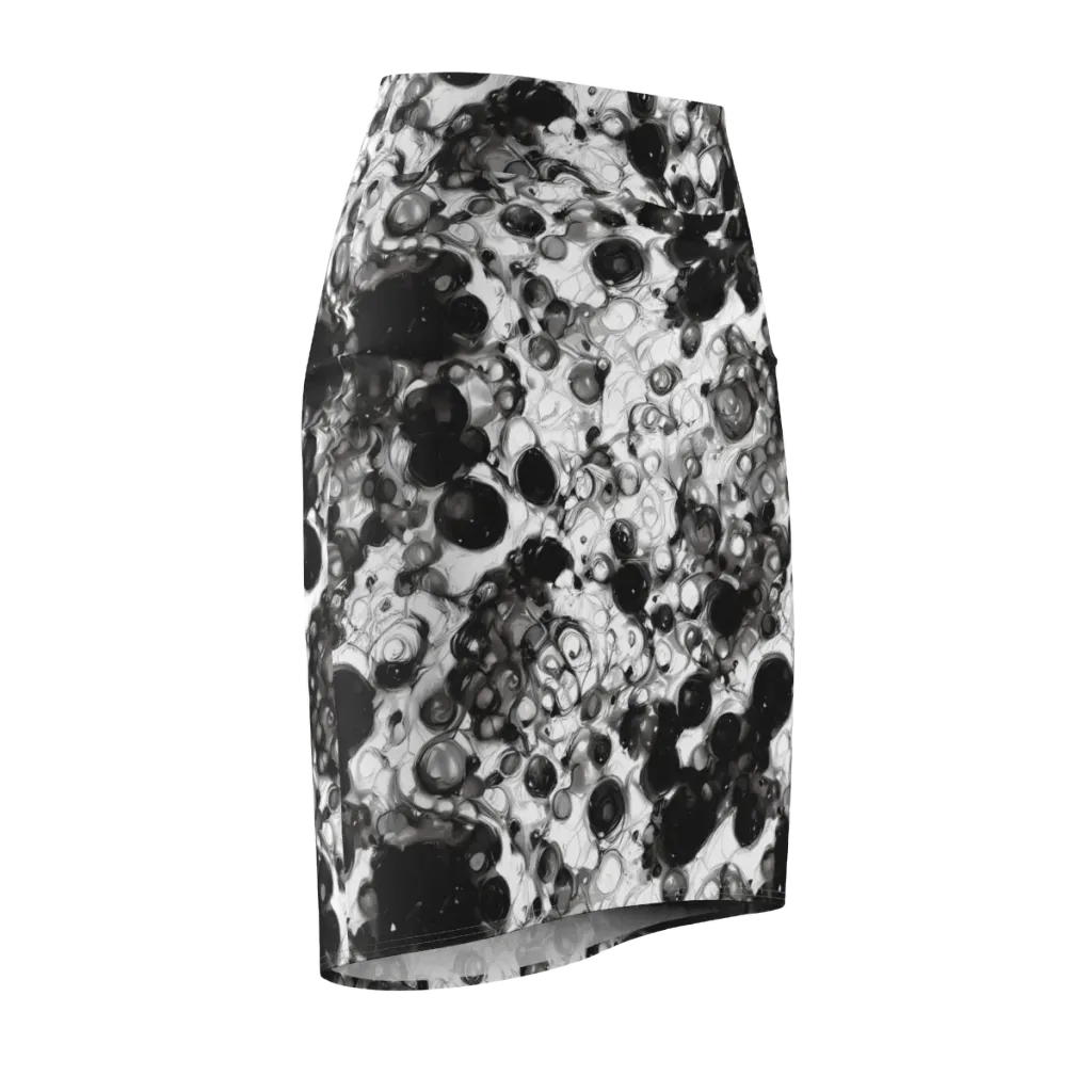 Eclipse Garden on Pencil Skirt — Front Side