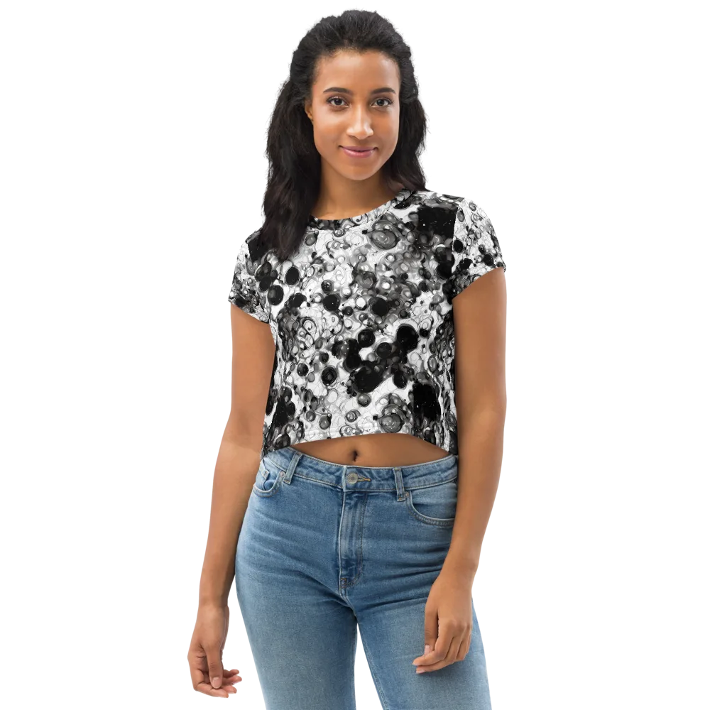 Eclipse Garden on Crop Tee — Front