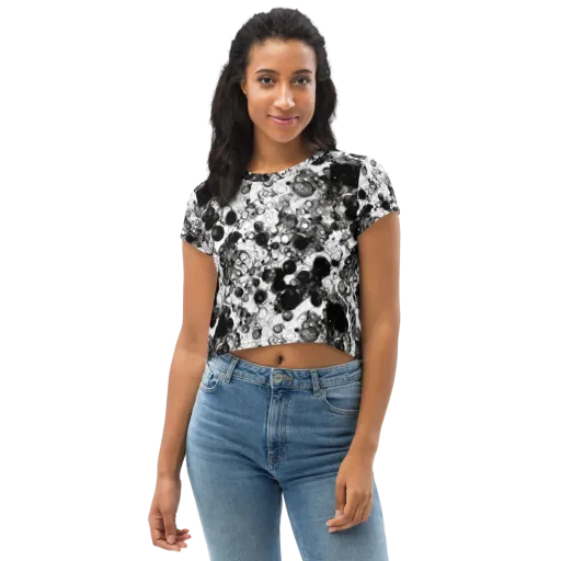 Eclipse Garden on a Crop Tee