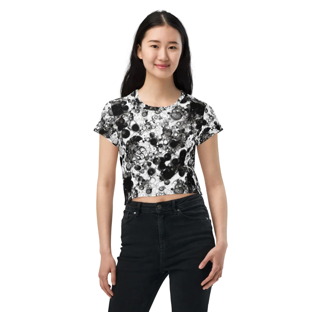 Eclipse Garden on Crop Tee — Front