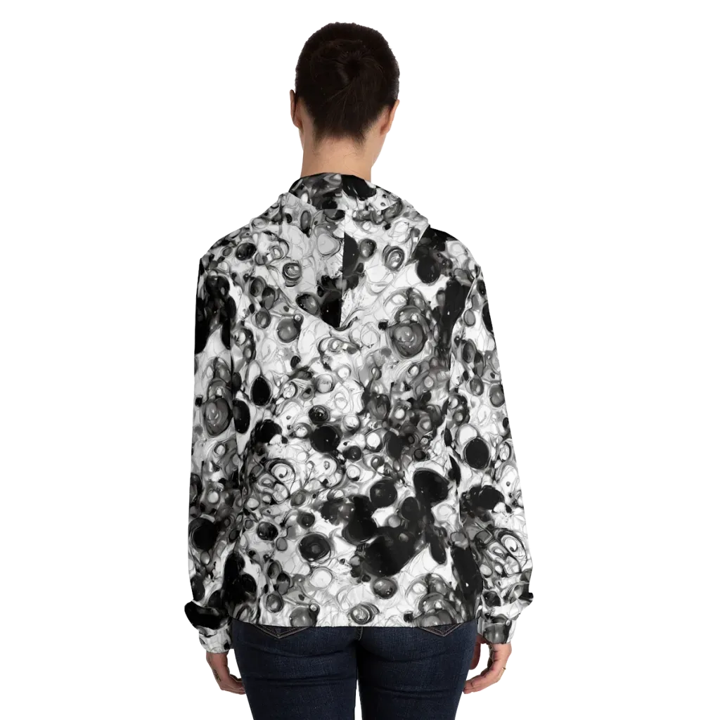 Eclipse Garden on Women's Full-Zip Hoodie — Back On Person