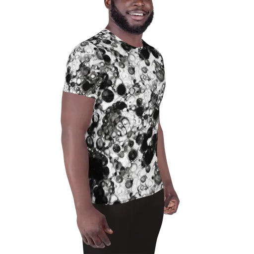 Eclipse Garden on a Men's Athletic T-Shirt