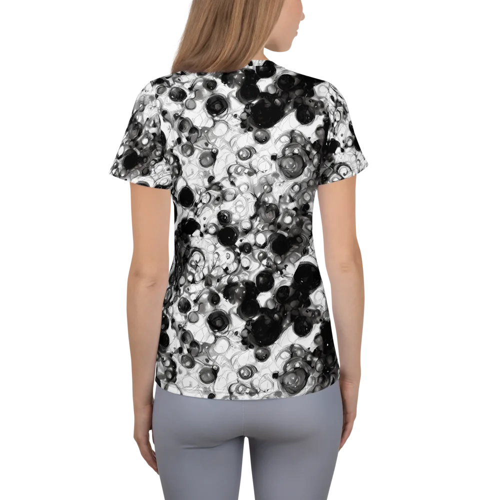 Eclipse Garden on Women's Athletic T-Shirt — Back