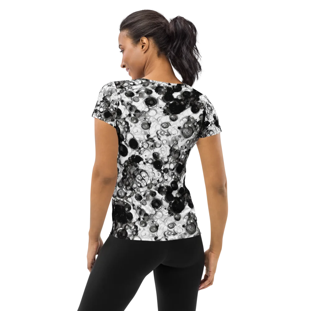 Eclipse Garden on Women's Athletic T-Shirt — Back