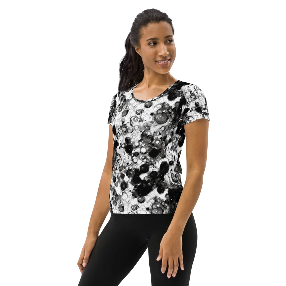 Eclipse Garden on Women's Athletic T-Shirt — Left