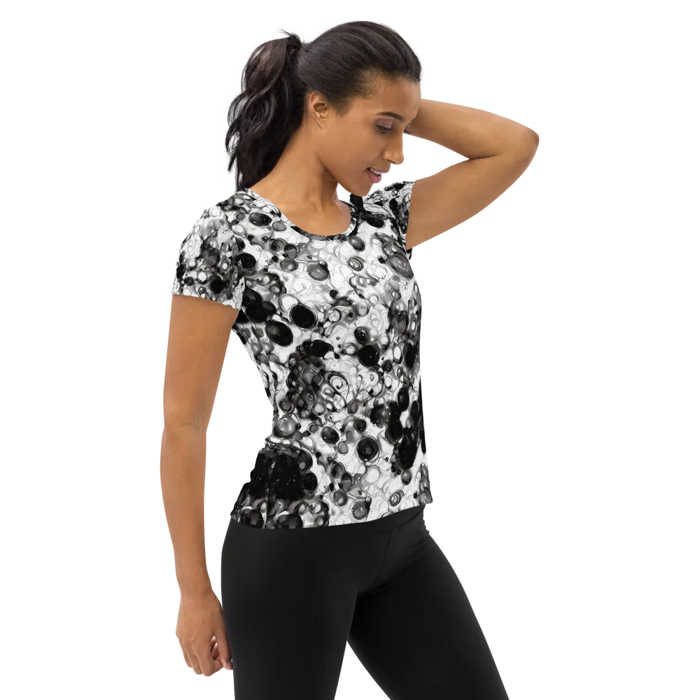 Eclipse Garden on Women's Athletic T-Shirt — Right