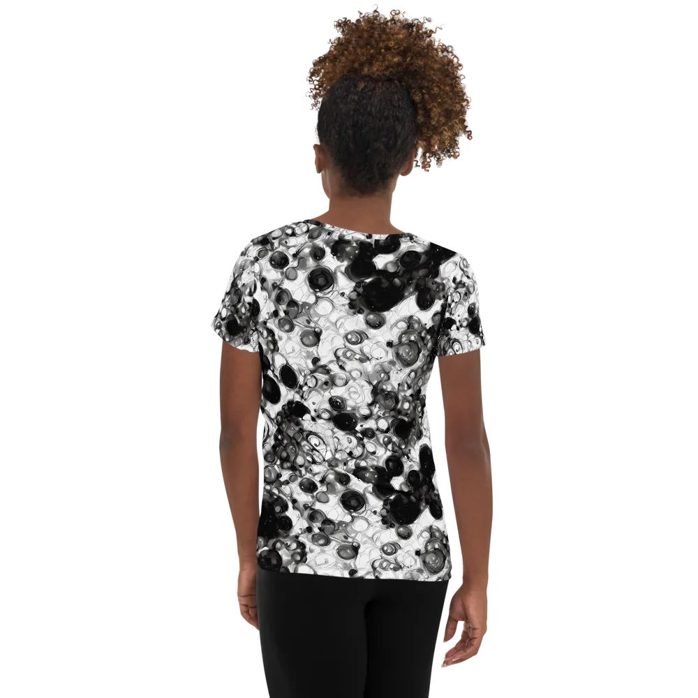 Eclipse Garden on Women's Athletic T-Shirt — Back