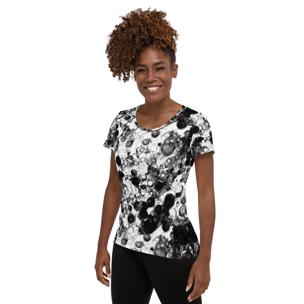 Eclipse Garden on Women's Athletic T-Shirt — Left
