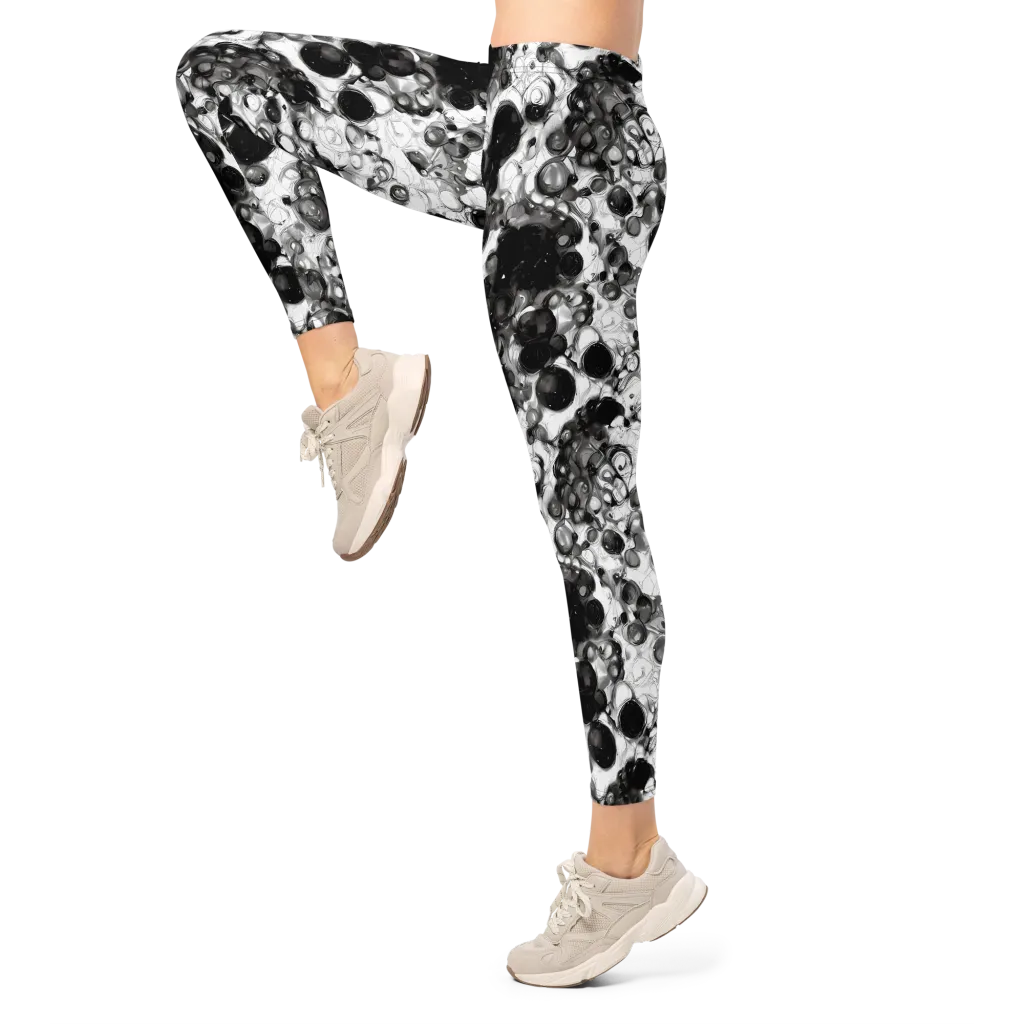 Eclipse Garden on Leggings — Left