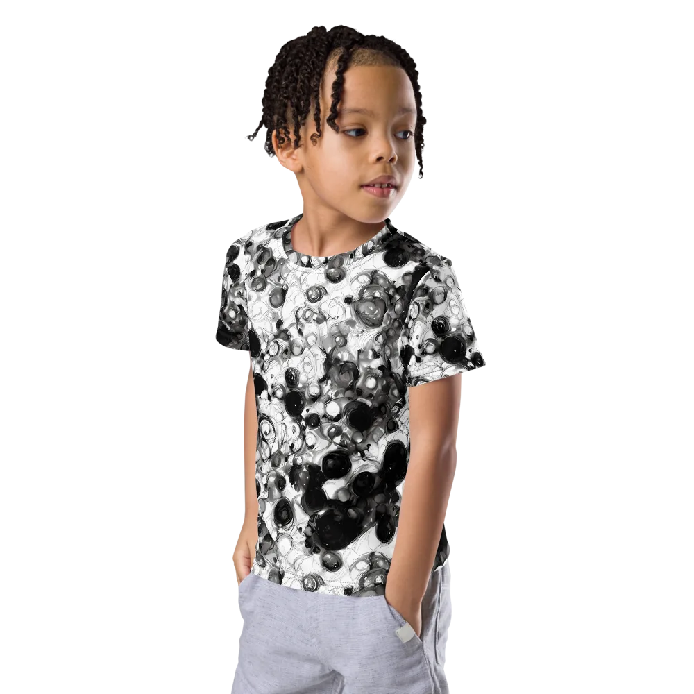 Eclipse Garden on Kids Crew Neck T-Shirt — Left Front