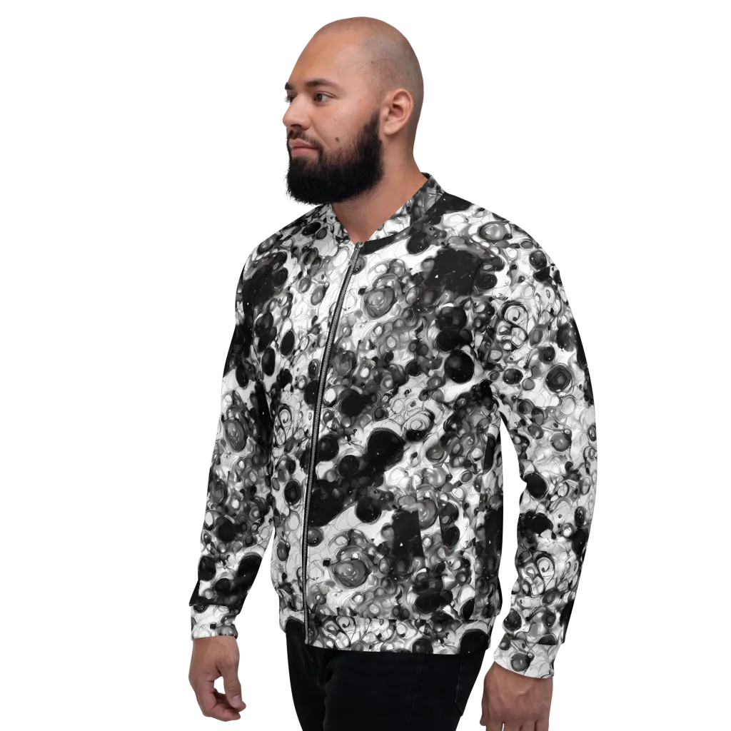 Eclipse Garden on Bomber Jacket — Left