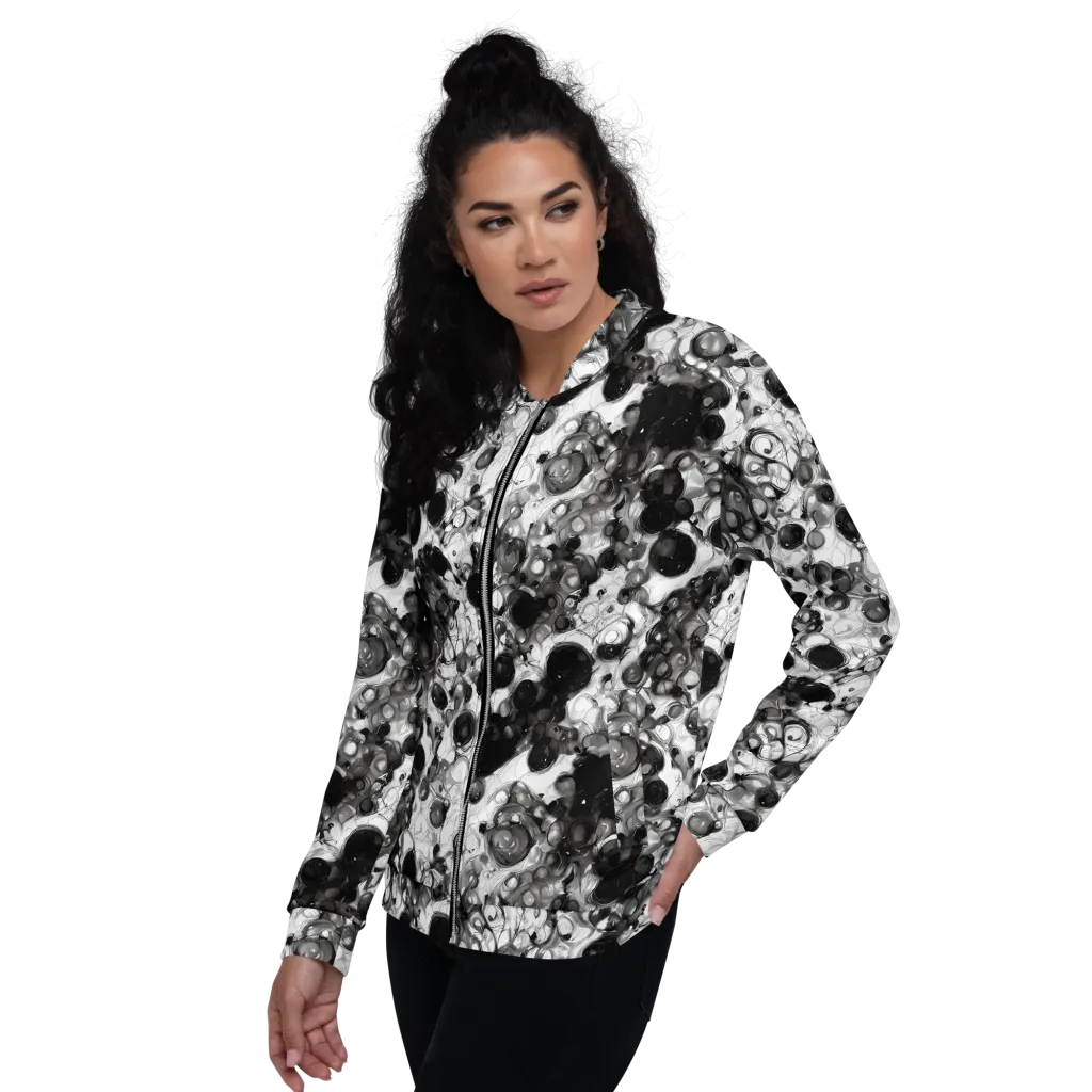 Eclipse Garden on Bomber Jacket — Left