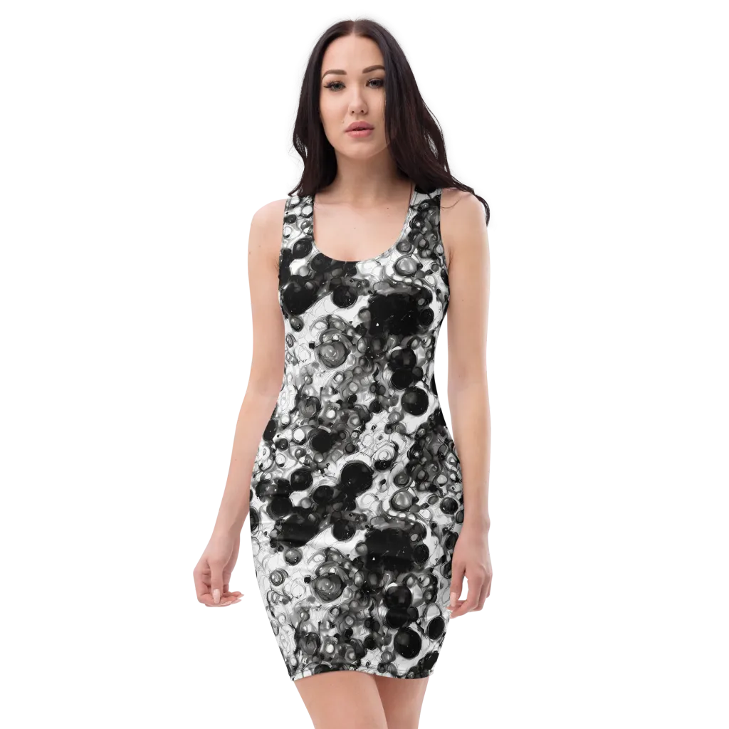 Eclipse Garden on Bodycon Dress — Front