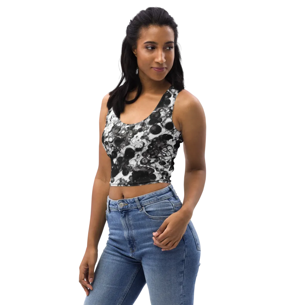 Eclipse Garden on Crop Top — Left Front
