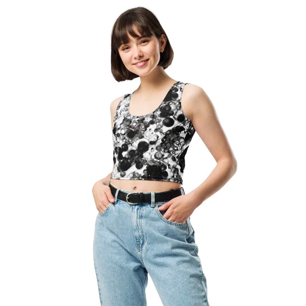 Eclipse Garden on Crop Top — Front