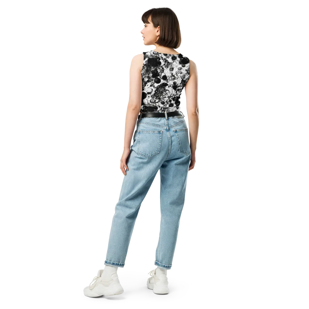 Eclipse Garden on Crop Top — Back