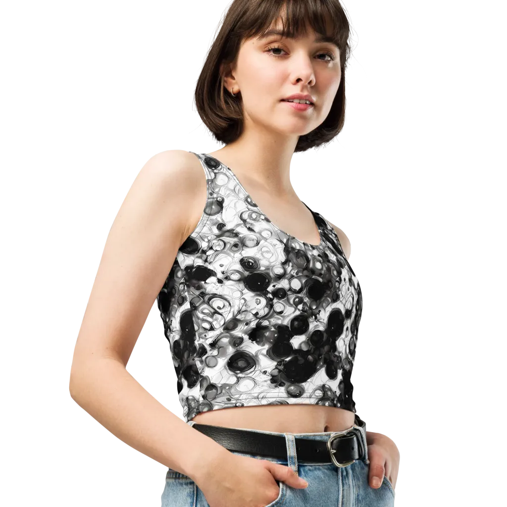 Eclipse Garden on Crop Top — Right Front